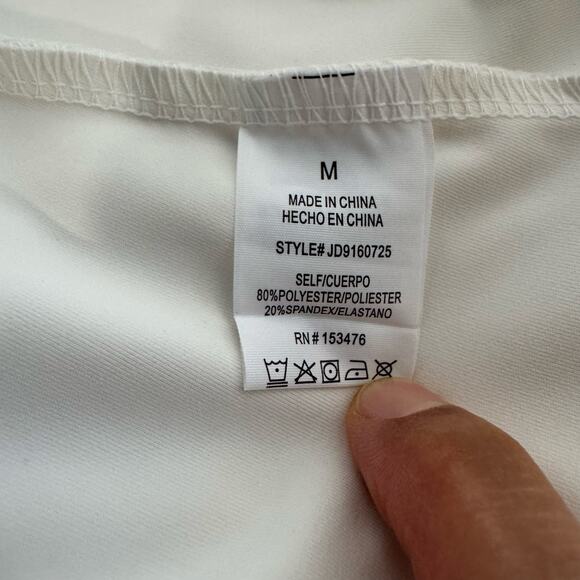 Sincerely Jules Sport Tennis Golf Active Dress White Pink V-neck Women Size M - Picture 9 of 10